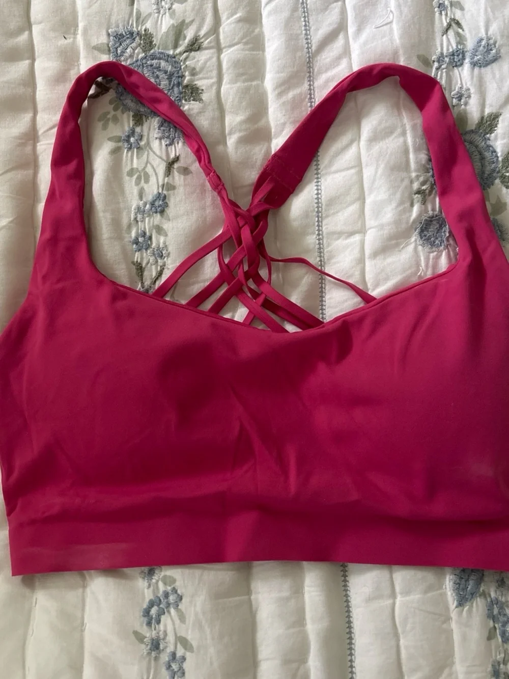 Lululemon Hot Pink Bra size xs/xxs for cup size C/D